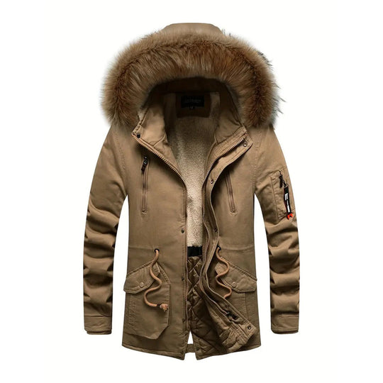 Alton | Warme heren parka jas met fleecevoering en capuchon